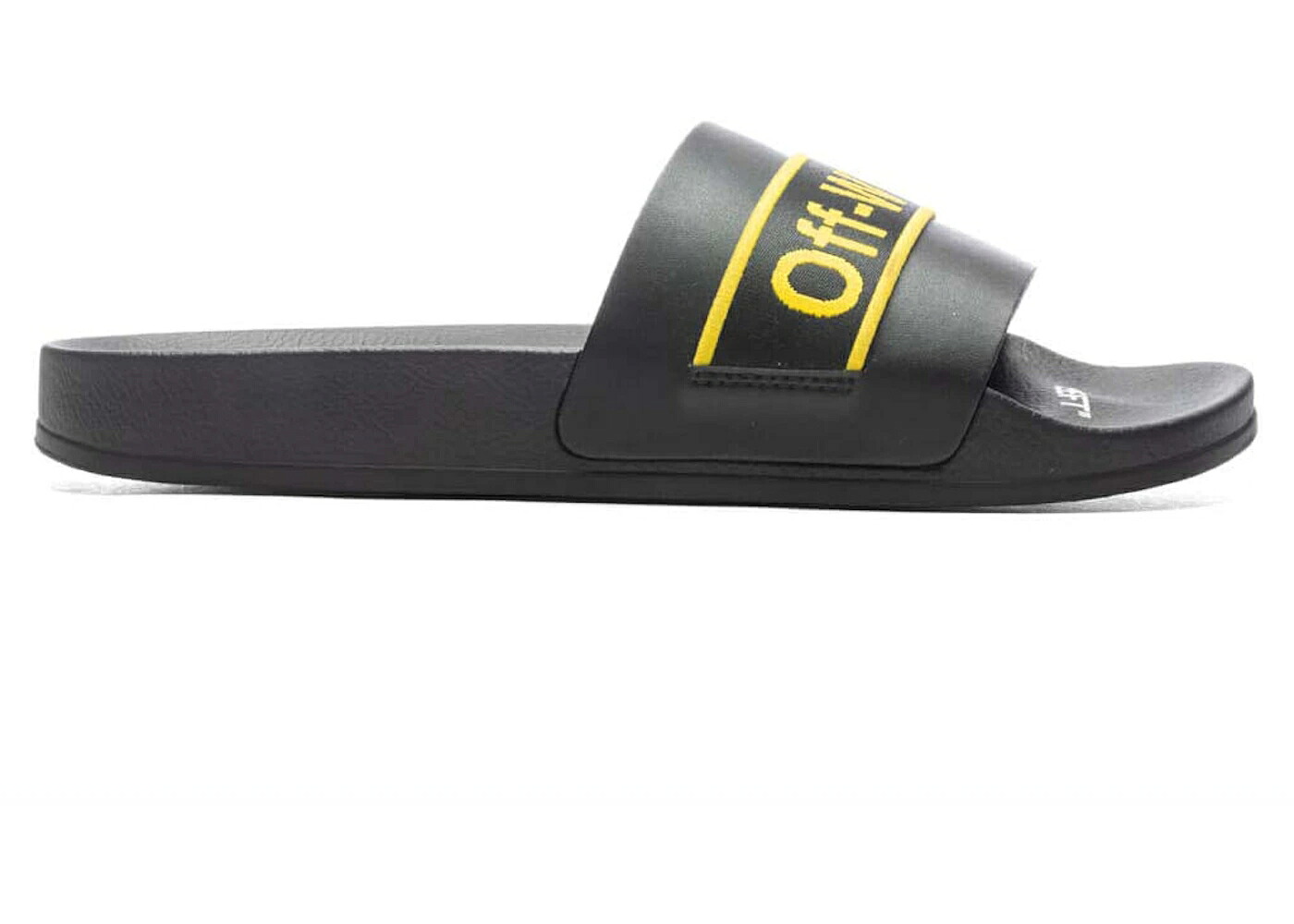 象牙色 胴締め サンダル 黒いこと 黒いこと 黄味がかった 黄み スニーカー メンズ OFF-WHITE INDUSTRIAL BELT SLIDE BLACK YELLOW / BLACK YELLOW