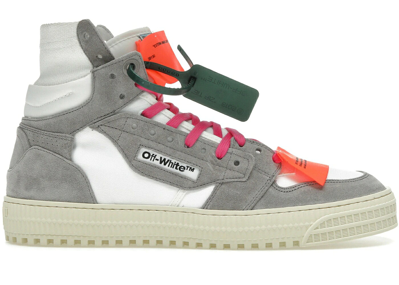 オフホワイト ハイ 白色 ホワイト 灰色 グレー ピンク 3.0 スニーカー メンズ OFF-WHITE OFF-COURT HIGH WHITE GREY PINK (FW22) / WHITE GREY PINK