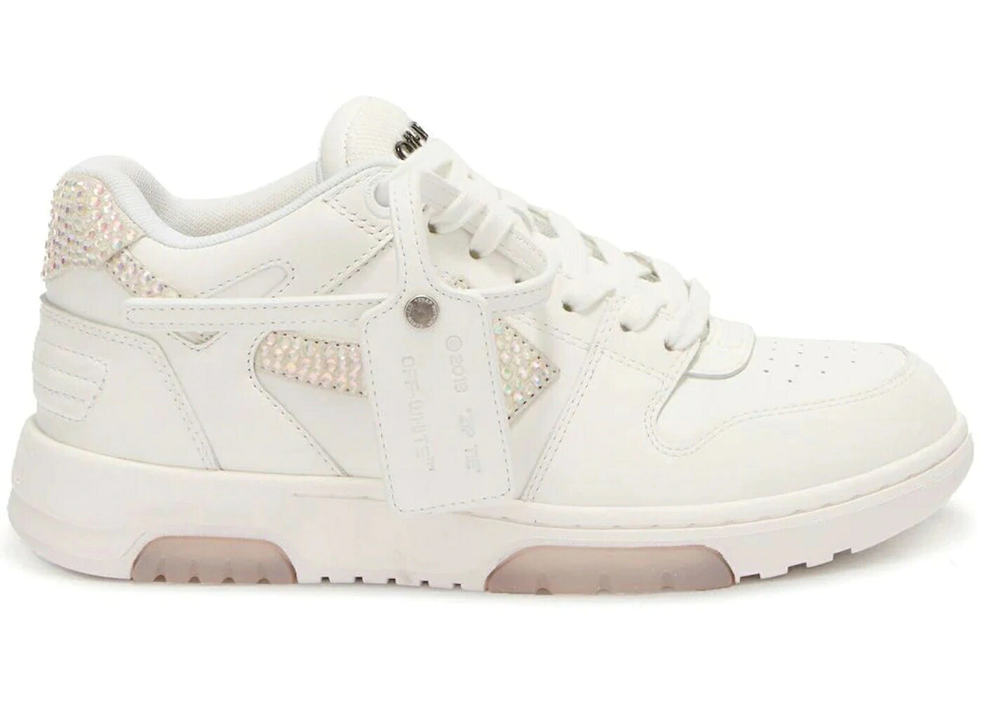 象牙色 白いこと 白いこと WOMEN\u0027S スニーカー レディース OFF-WHITE OUT OF OFFICE CRYSTAL EMBELLISHED WHITE (WOMEN\u0027S) /