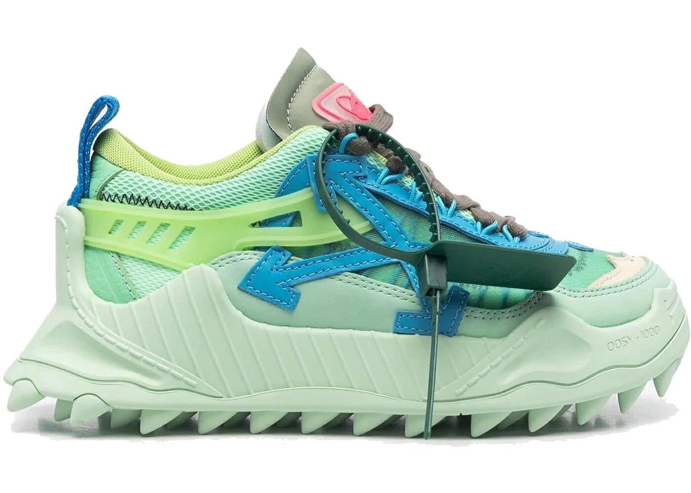 象牙色 緑 緑であること 青み 青色 WOMEN\u0027S スニーカー レディース OFF-WHITE ODSY-1000 LIGHT GREEN BLUE (WOMEN\u0027S) (2022) / LIGHT GREEN BLUE
