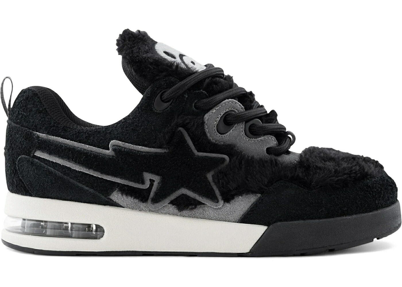 ベイプ 黒色 ブラック 灰色 グレー スニーカー メンズ BAPE A BATHING APE FLIP STA BABY MILO BLACK / BLACK GREY