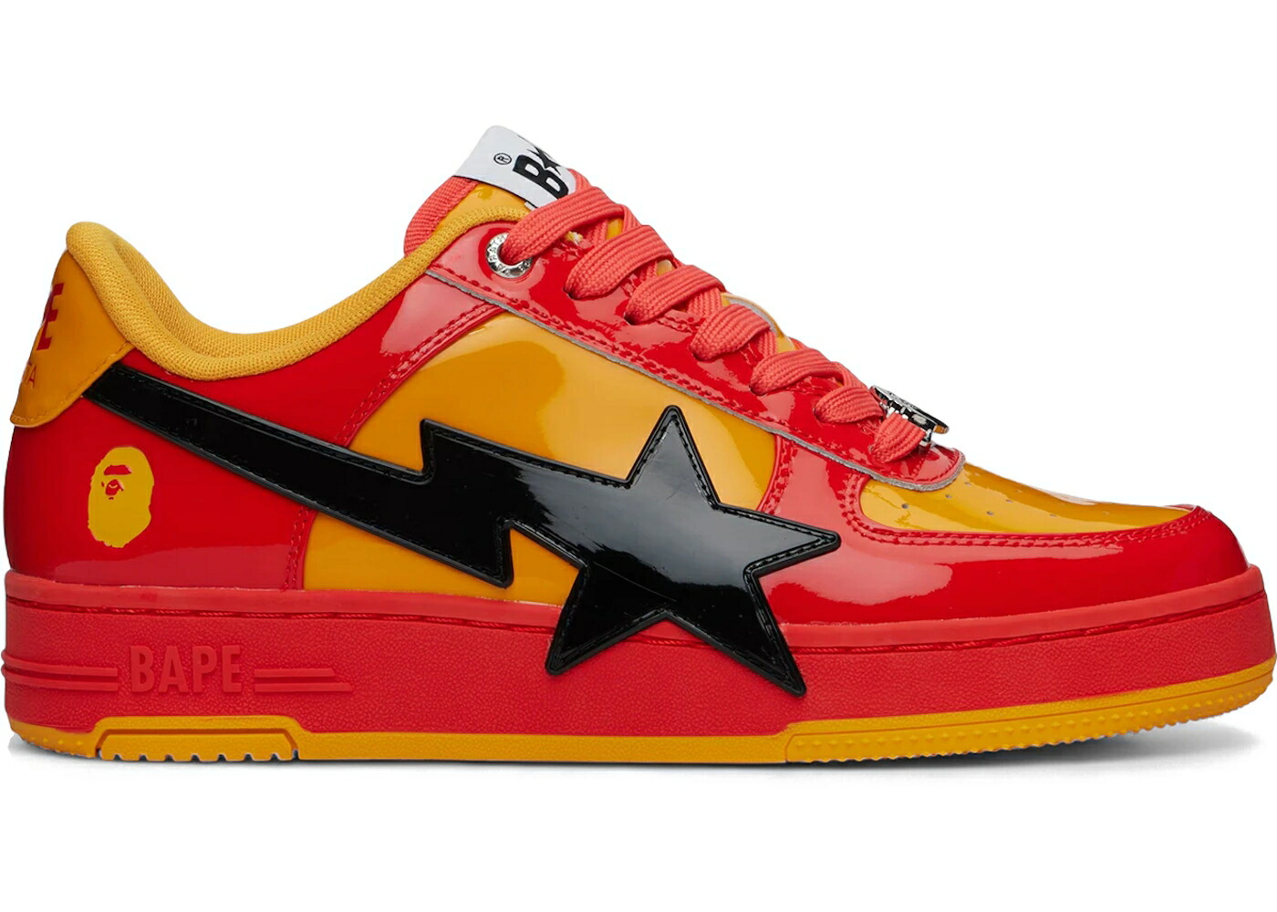 ベイプ 赤 赤いこと 橙 オレンジ色 #1 スニーカー メンズ BAPE A BATHING APE STA os M2 RED ORANGE / RED ORANGE