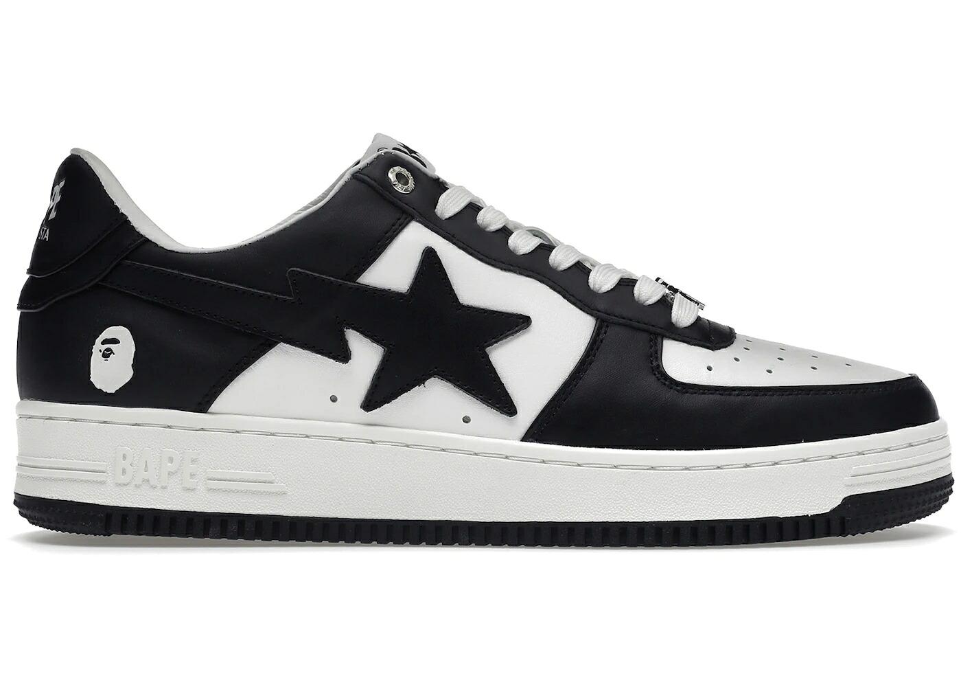 ベイプ 白いこと 白いこと 黒いこと 黒いこと スニーカー メンズ BAPE A BATHING APE STA WHITE BLACK (2022) / WHITE BLACK WHITE スニーカー-靴
