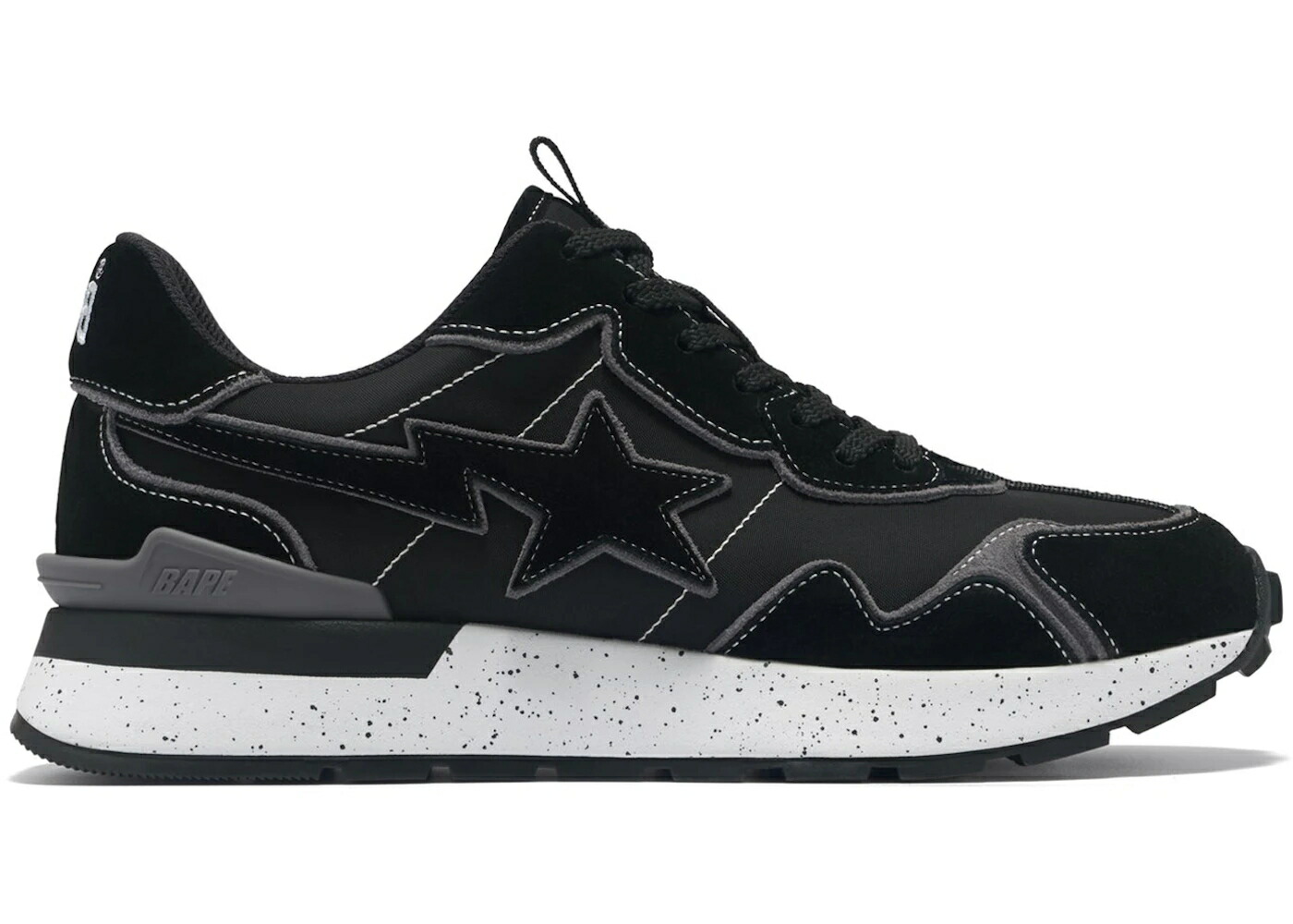 ベイプ 急行列車 黒いこと 黒いこと 薄墨色 薄墨色 #1 スニーカー メンズ BAPE A BATHING APE ROAD STA EXPRESS BLACK GREY / BLACK GREY