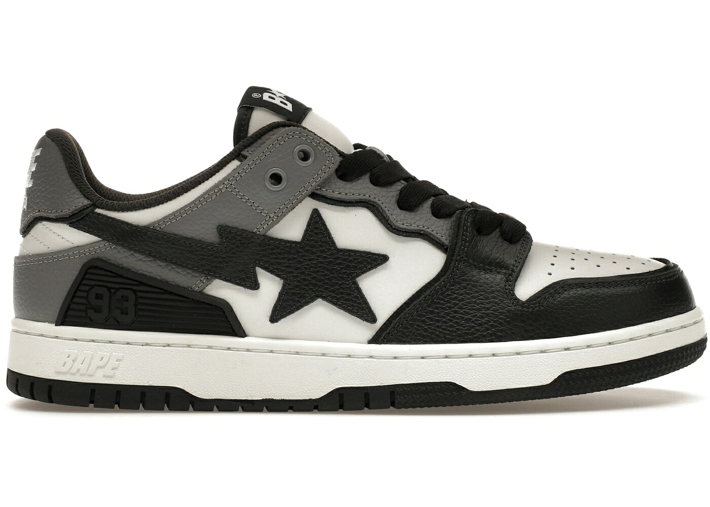 ベイプ 黒いこと 黒いこと 白いこと 白いこと 薄墨色 薄墨色 #5 スニーカー メンズ BAPE A BATHING APE SK8 STA BLACK WHITE GREY / BLACK WHITE GREY