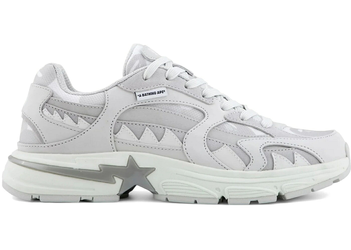 ベイプ シャーク 白いこと 白いこと #1 スニーカー メンズ BAPE A BATHING APE SHARK STA WHITE /
