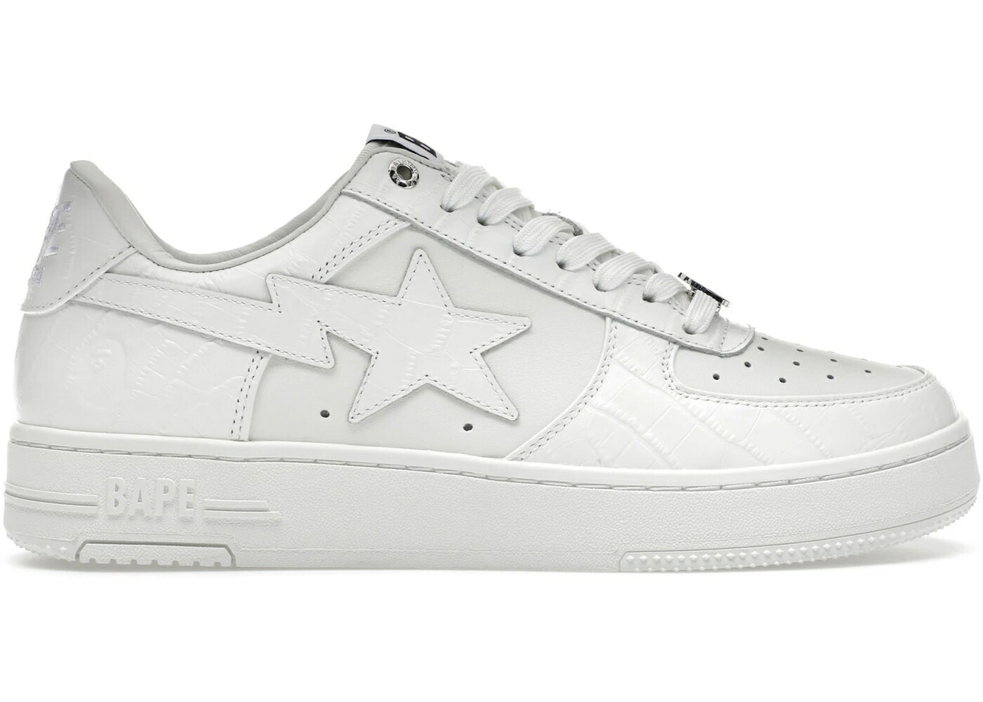 ベイプ 白色 ホワイト #3 スニーカー メンズ BAPE A BATHING APE STA WHITE / WHITE WHITE