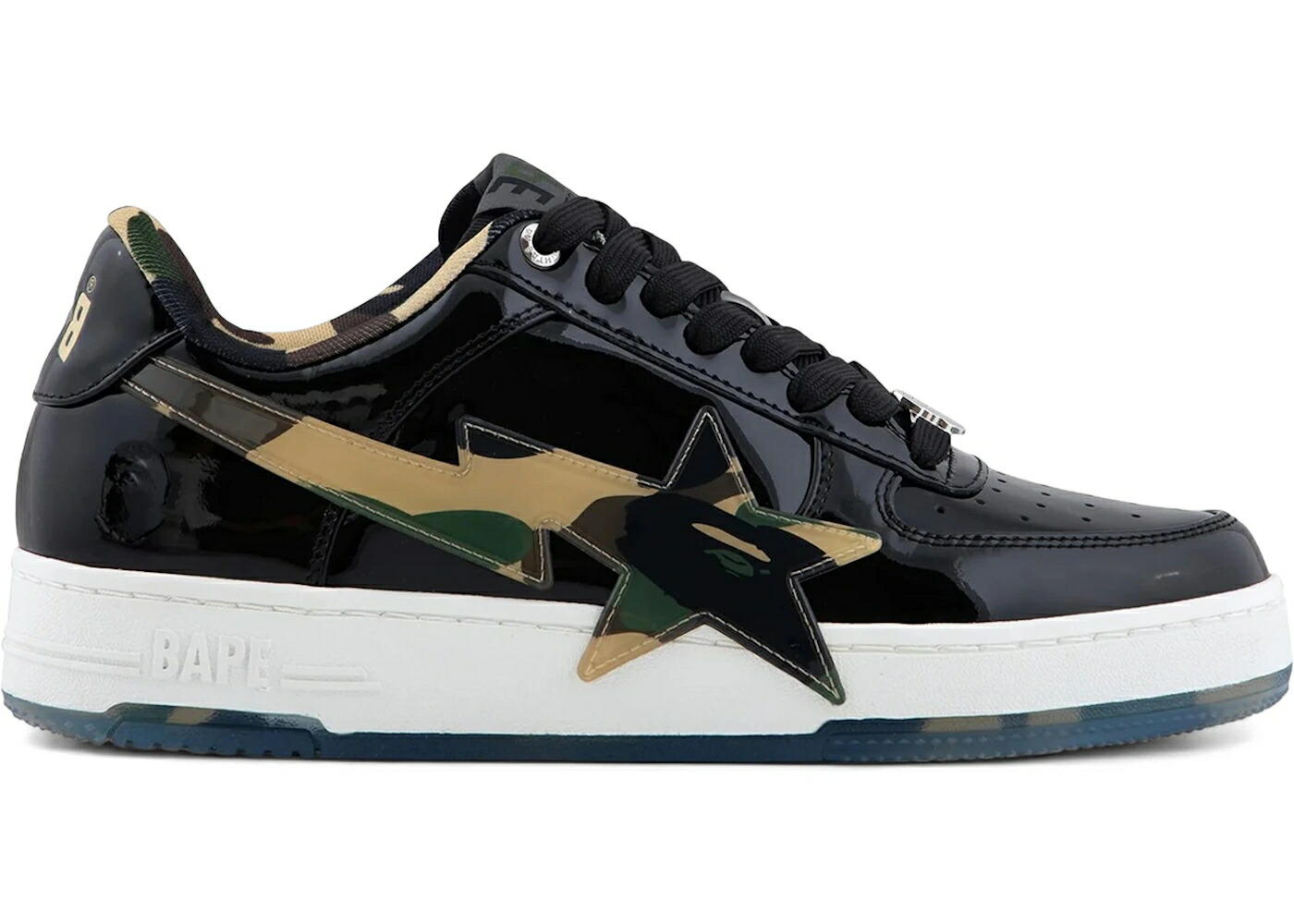 ベイプ 黒いこと 黒いこと 家鴨柄 #2 スニーカー メンズ BAPE A BATHING APE STA os BLACK CAMO /