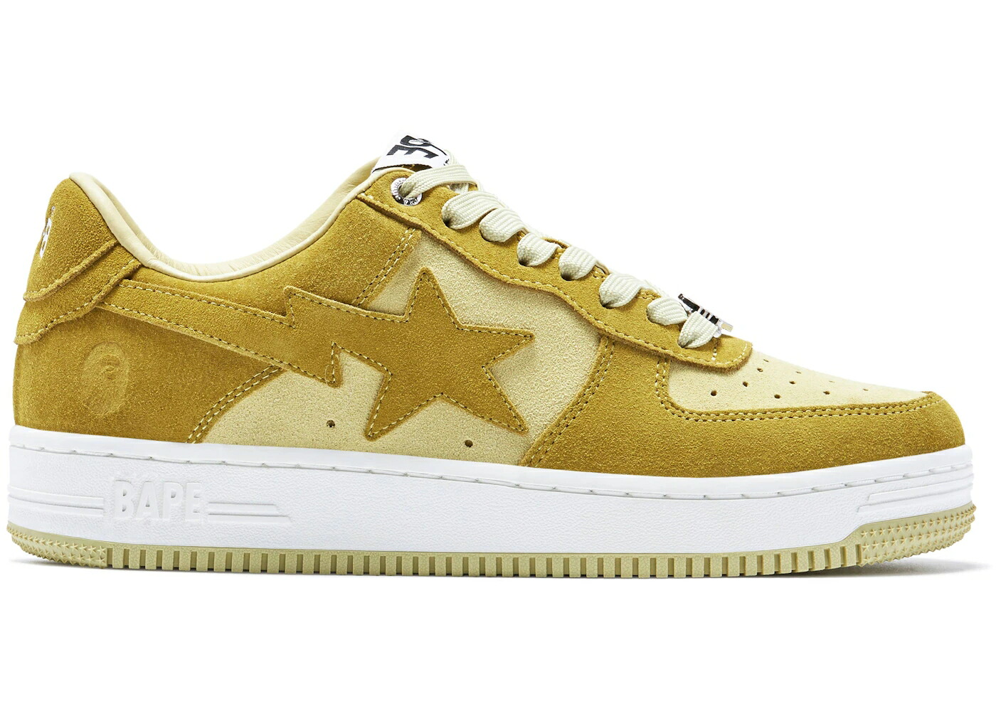 ベイプ スエードクロス スウェード 黄味がかった 黄色 ゴールド 白いこと 白いこと スニーカー メンズ BAPE A BATHING APE STA SUEDE YELLOW (2022) / YELLOW GOLD WHITE