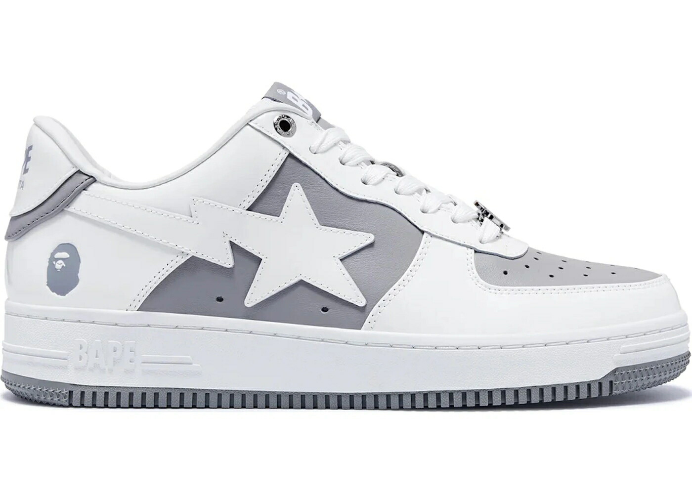 ベイプ 薄墨色 薄墨色 薄墨色 白いこと 白いこと #6 スニーカー メンズ BAPE A BATHING APE STA LOW GRAY / GRAY WHITE