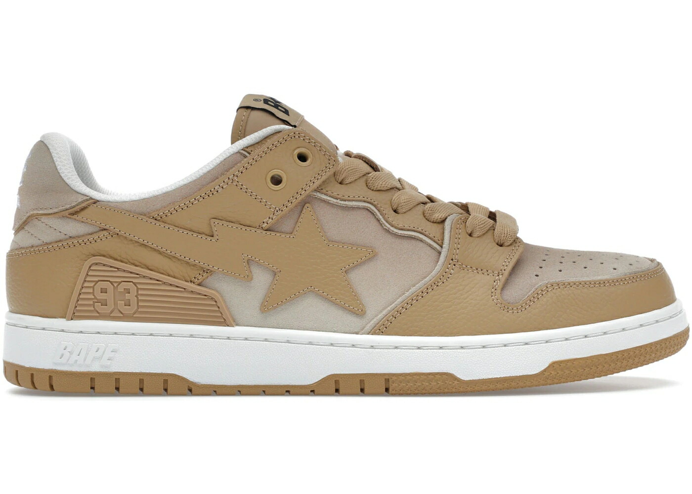 ベイプ ベージュ #4 スニーカー メンズ BAPE A BATHING APE SK8 STA BEIGE /