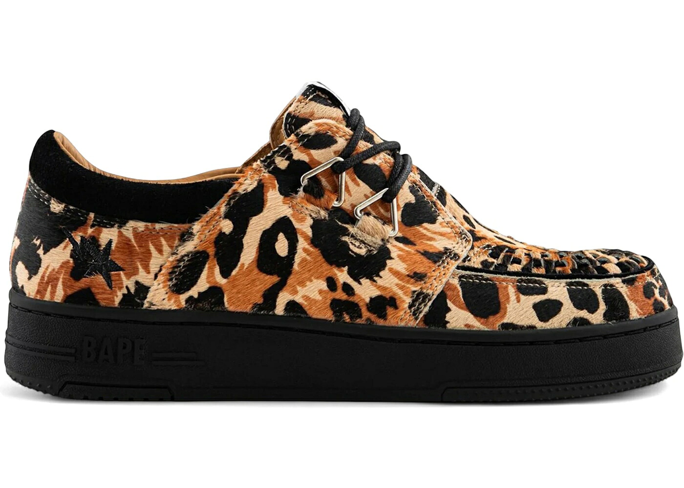 ベイプ ベージュ ヒョウ柄 レオパード 間鴨柄 スニーカー メンズ BAPE A BATHING APE CREEP STA BEIGE LEOPARD CAMO /