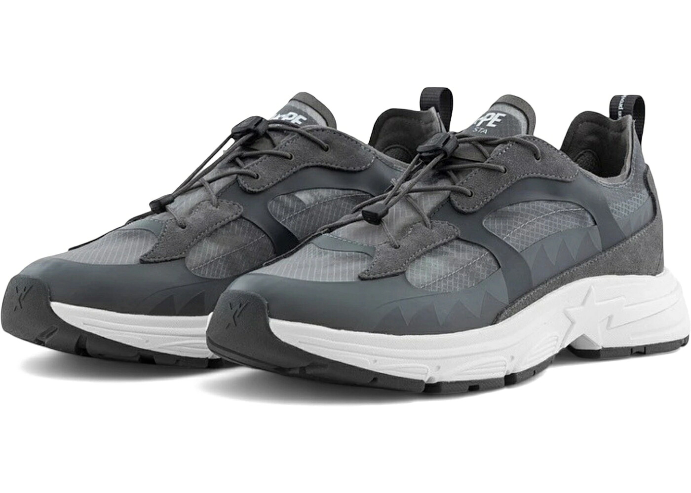 ベイプ シャーク 動作 薄墨色 薄墨色 スニーカー メンズ BAPE A BATHING APE SHARK STA KAZUKI KURAISHI PERFORMANCE ALL WEATHER GREY /