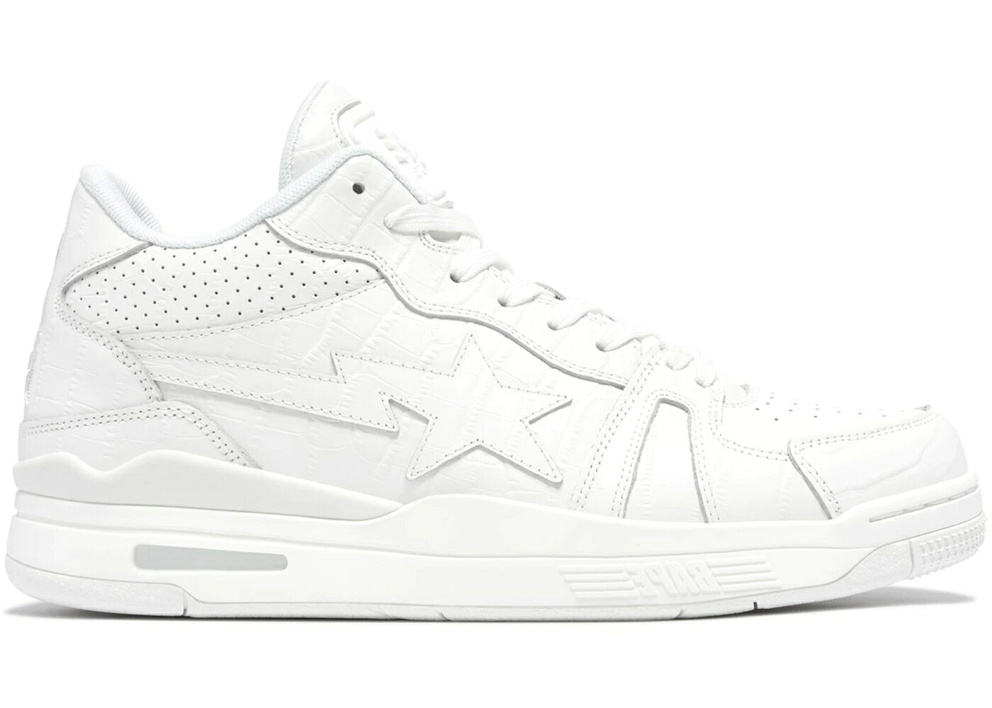 ベイプ 白色 ホワイト #2 スニーカー メンズ BAPE A BATHING APE CLUTCH STA WHITE CROC /｜スニケス