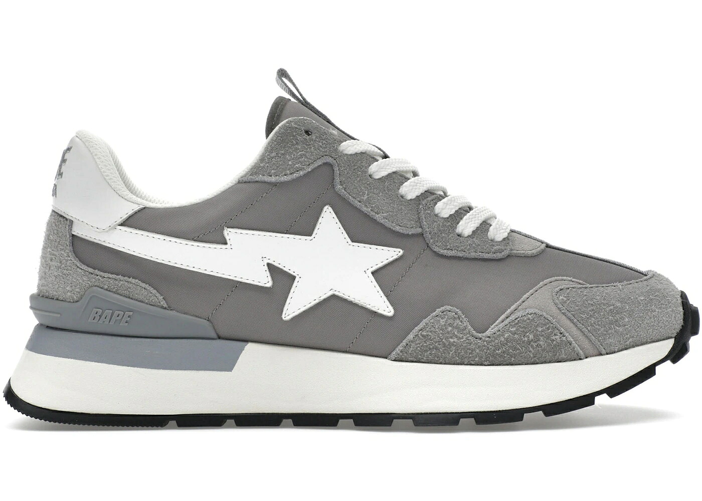 ベイプ 急行列車 薄墨色 薄墨色 白いこと 白いこと スニーカー メンズ BAPE A BATHING APE ROADSTA EXPRESS GREY / GREY WHITE 靴-メンズ靴