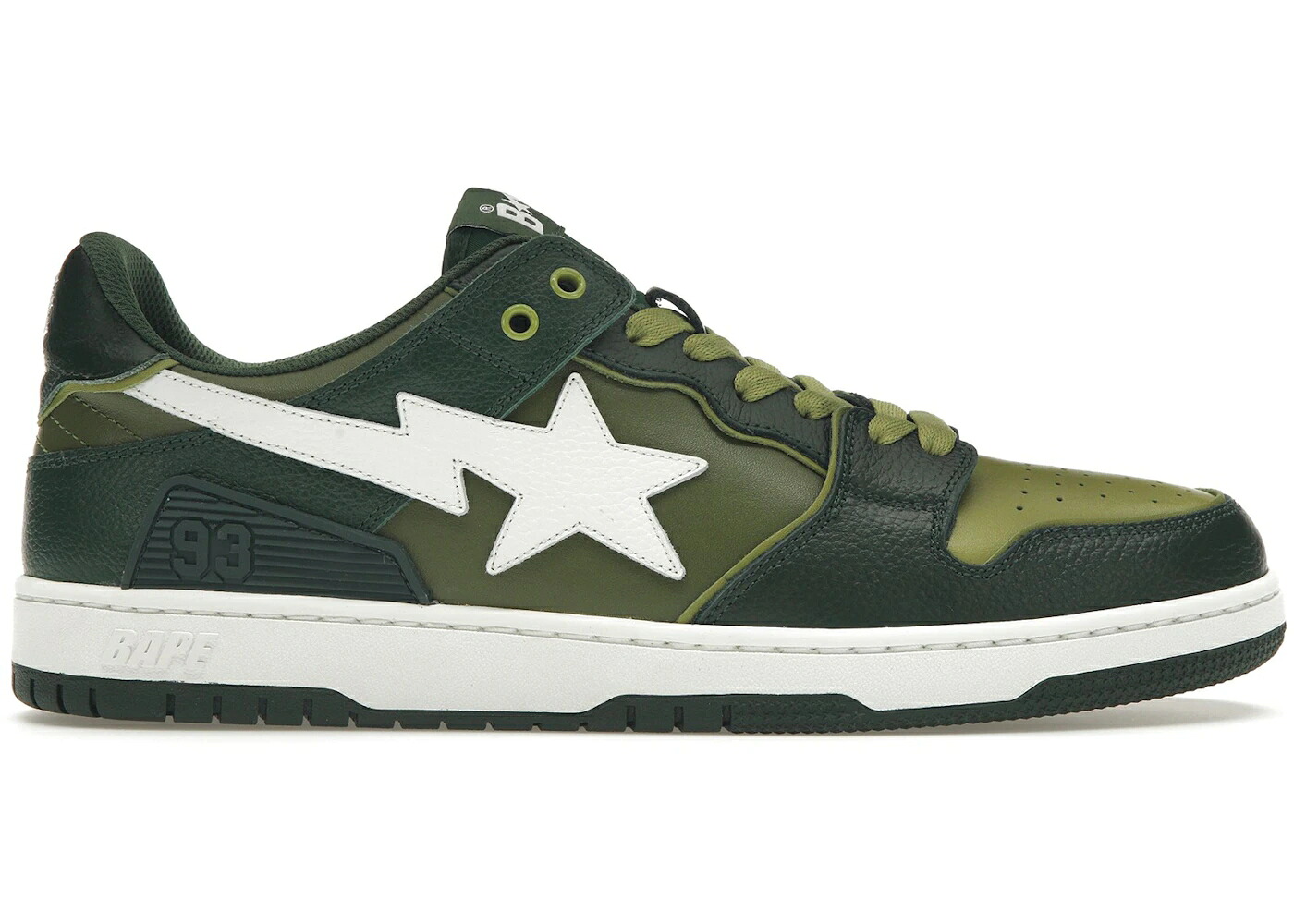 ベイプ 緑 緑であること 白いこと 白いこと カーキ スニーカー メンズ BAPE A BATHING APE SK8 STA GREEN WHITE / GREEN KHAKI WHITE