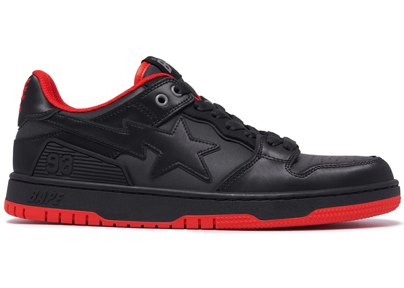 ベイプ 灰色 グレー 黒色 ブラック 赤 レッド #4 スニーカー メンズ BAPE A BATHING APE SK8 STA GREY BLACK RED / GREY BLACK RED