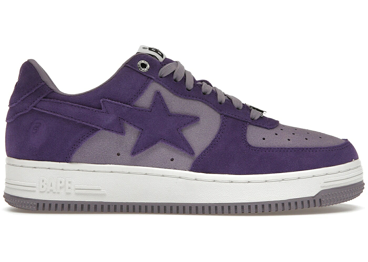 ベイプ スエード スウェード 紫 パープル 白色 ホワイト スニーカー メンズ BAPE A BATHING APE STA SUEDE PURPLE (2022) / PURPLE GRAPE WHITE