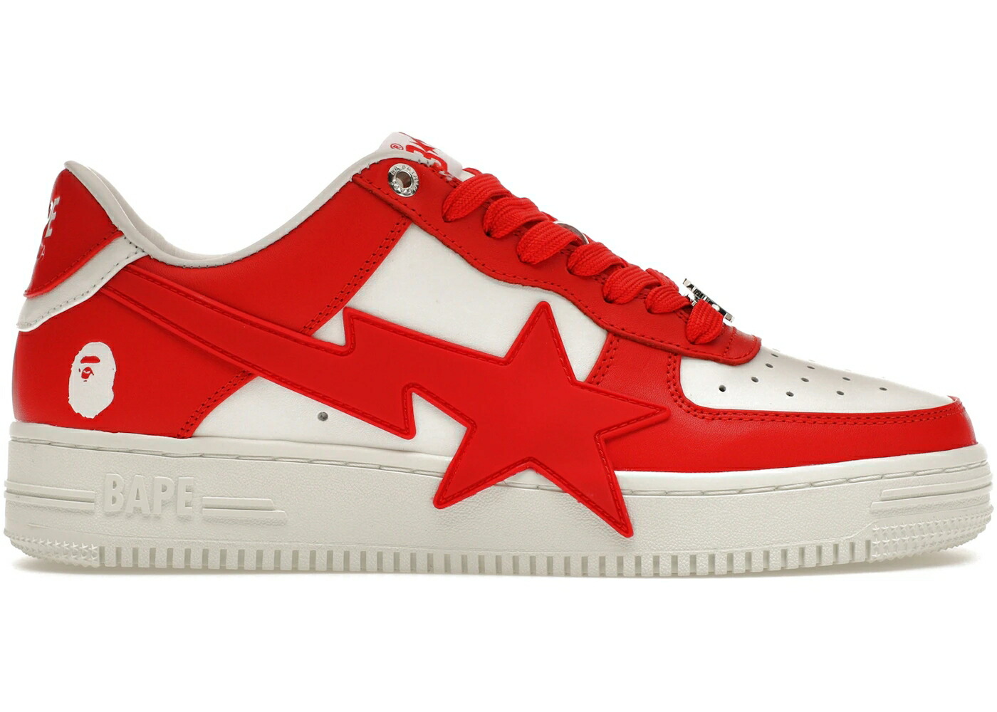 ベイプ 赤 赤いこと 白いこと 白いこと スニーカー メンズ BAPE A BATHING APE STA os RED / RED WHITE
