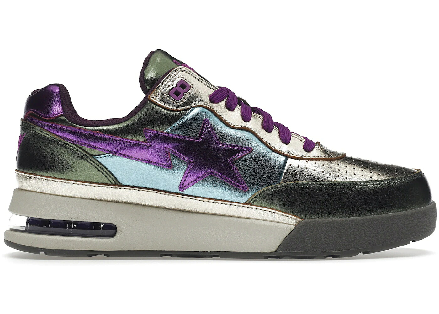 ベイプ 緑 緑であること ゴールド 青味 青み 紫 パープル スニーカー メンズ BAPE A BATHING APE ROAD STA GREEN / GREEN GOLD BLUE PURPLE