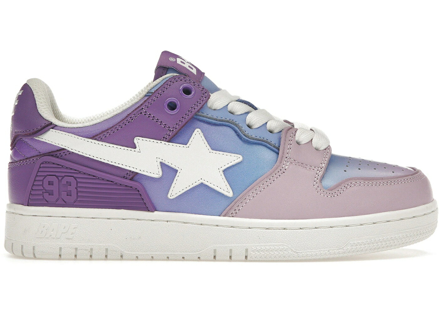 ベイプ 紫 パープル 青色 ブルー スニーカー メンズ BAPE A BATHING APE SK8 STA PURPLE GRADIENT / PURPLE BLUE