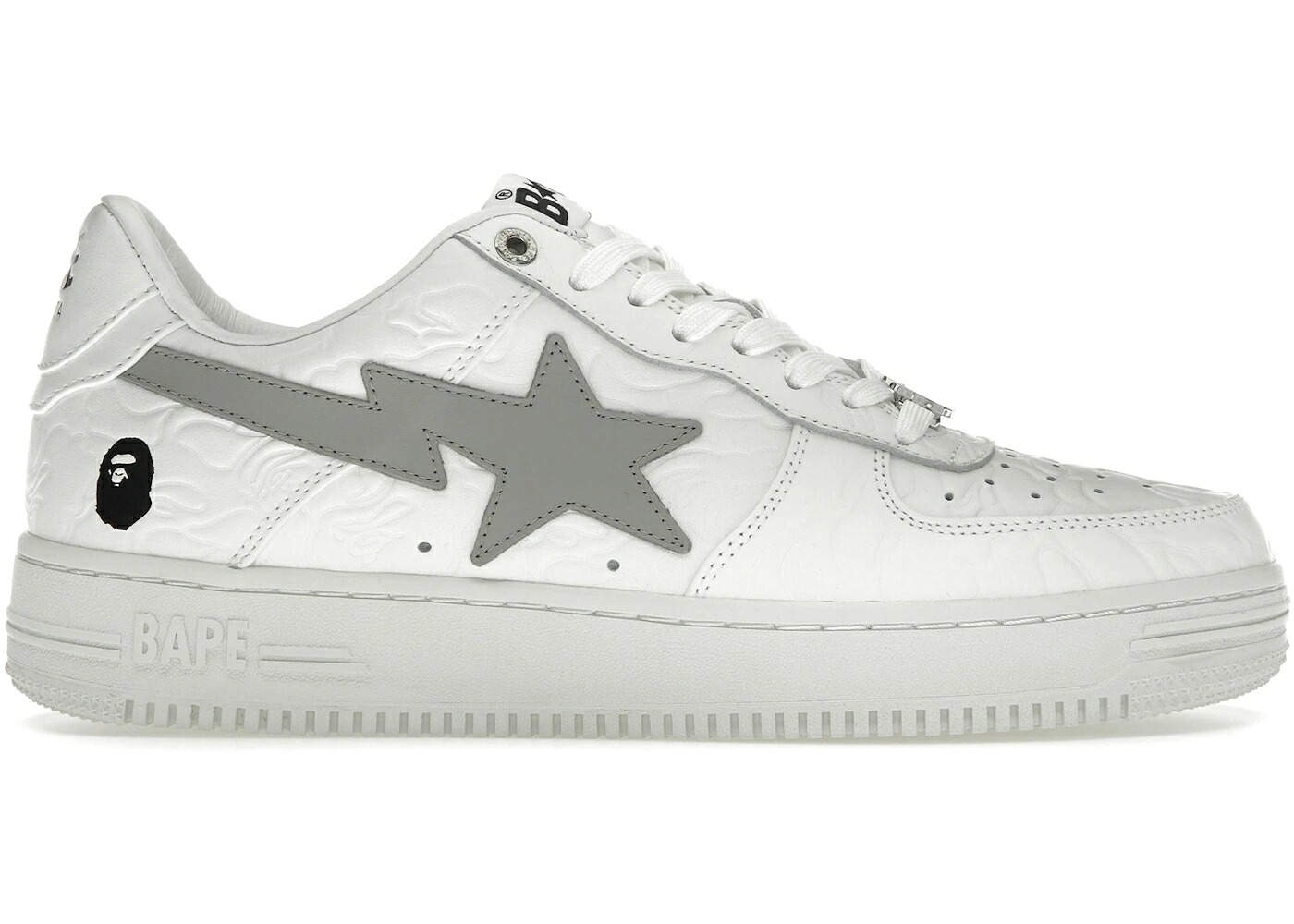 ベイプ 間鴨柄 白いこと 白いこと 薄墨色 薄墨色 #3 スニーカー メンズ BAPE A BATHING APE STA LOW LINE CAMO WHITE / WHITE GREY