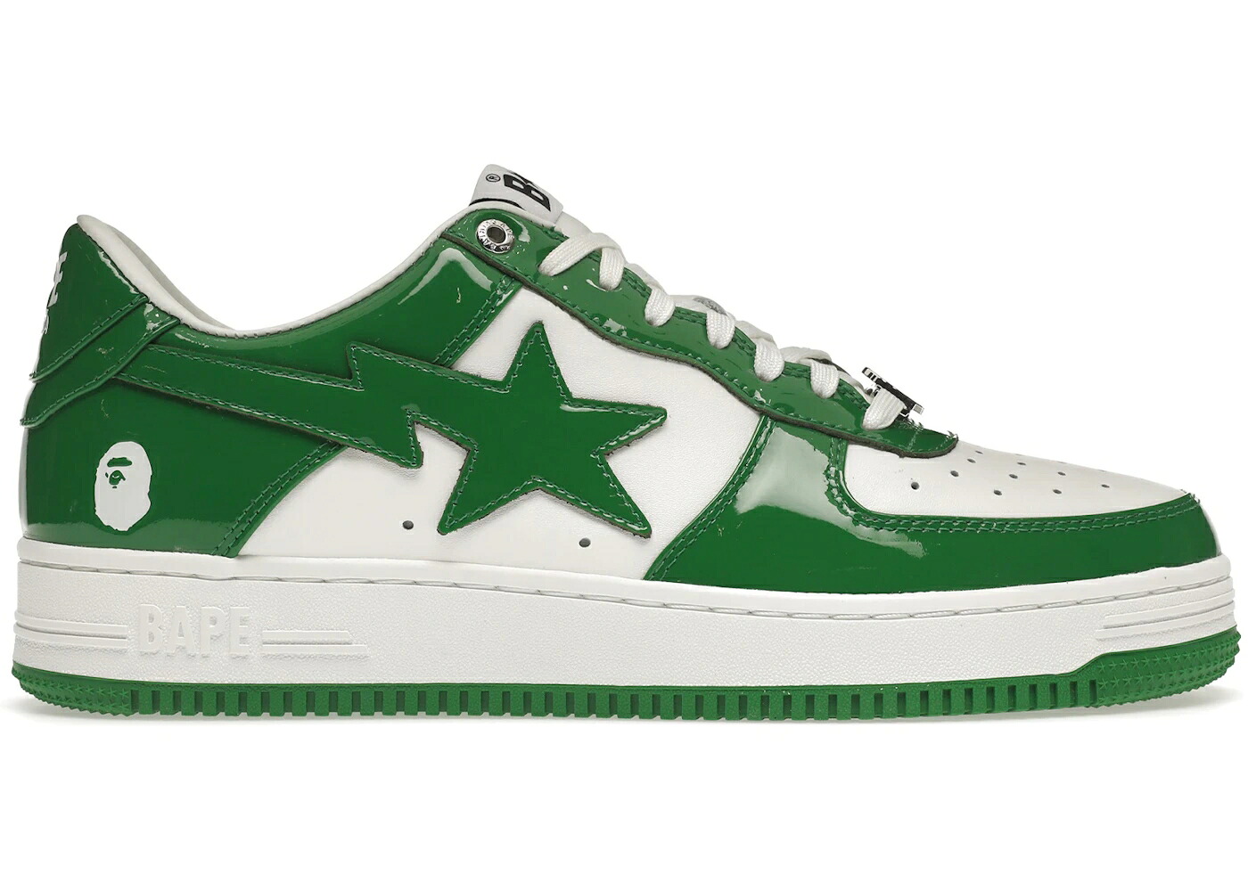 ベイプ 緑 緑であること 白いこと 白いこと スニーカー メンズ BAPE A BATHING APE STA LOW GREEN / GREEN WHITE