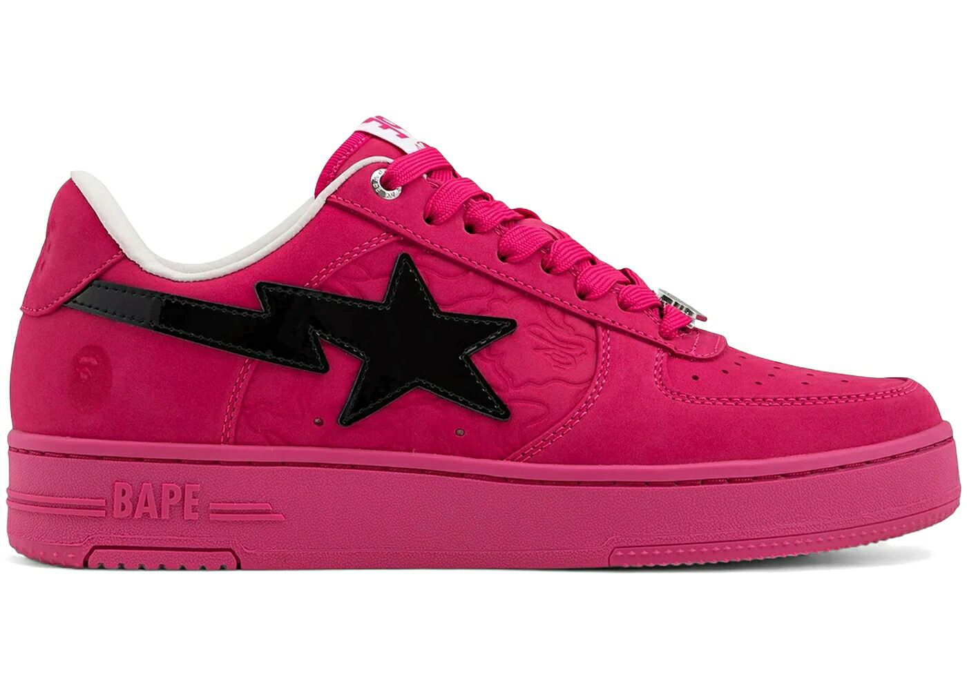 ベイプ ピンク 黒色 ブラック #4 スニーカー メンズ BAPE A BATHING APE STA PINK BLACK /｜スニケス
