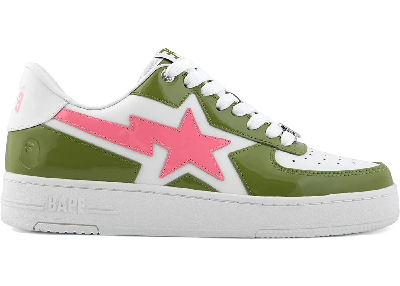 ベイプ アイコン 緑 緑であること #2 スニーカー メンズ BAPE A BATHING APE STA ICON LOW GREEN /