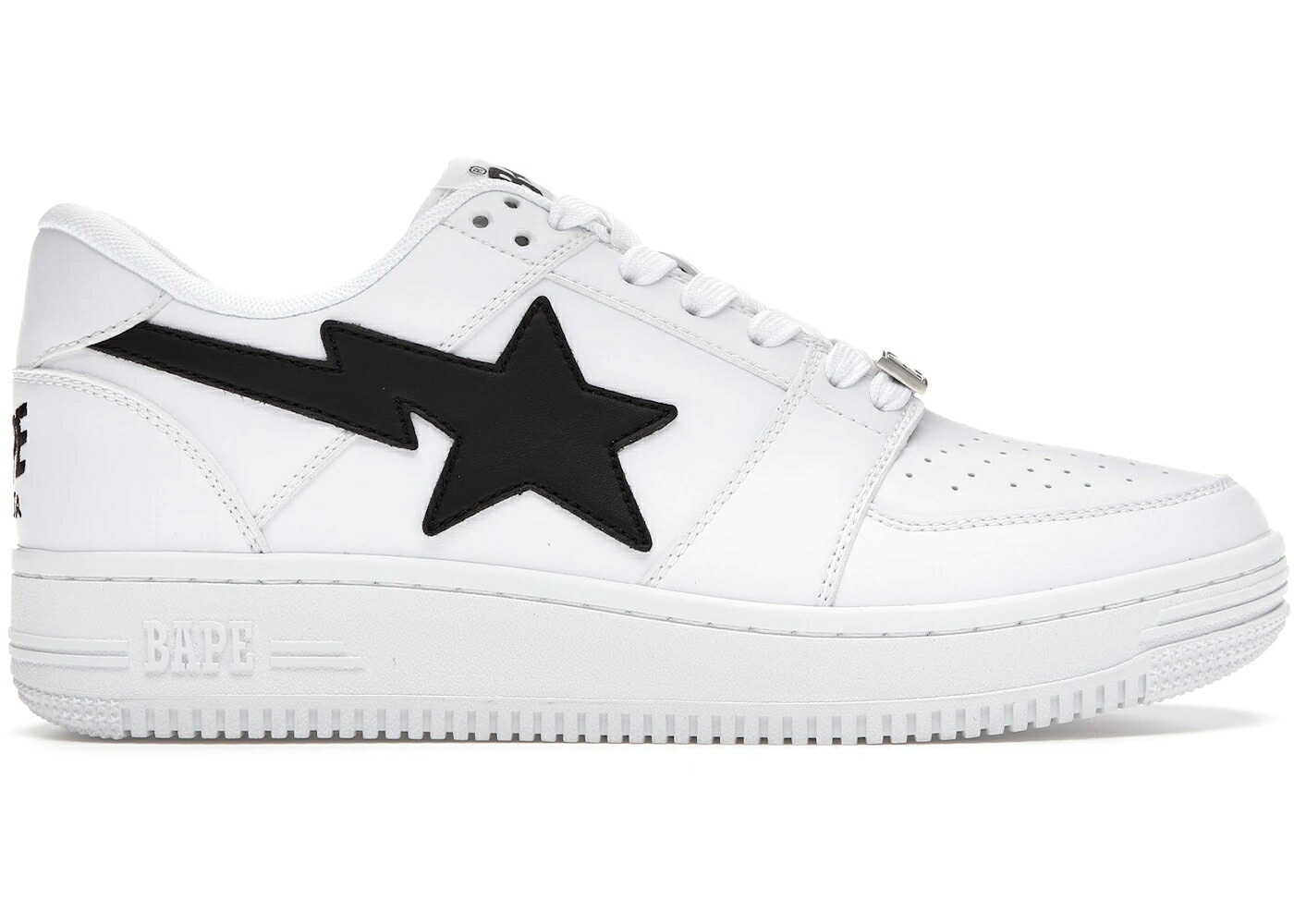 ベイプ 白いこと 白いこと 黒いこと 黒いこと スニーカー メンズ BAPE A BATHING APE STA LOW M1 WHITE BLACK / WHITE BLACK