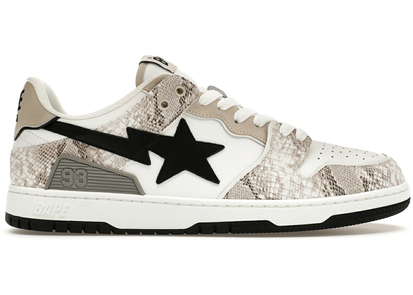 ベイプ ベージュ #1 スニーカー メンズ BAPE A BATHING APE SK8 STA BEIGE SNAKESKIN /