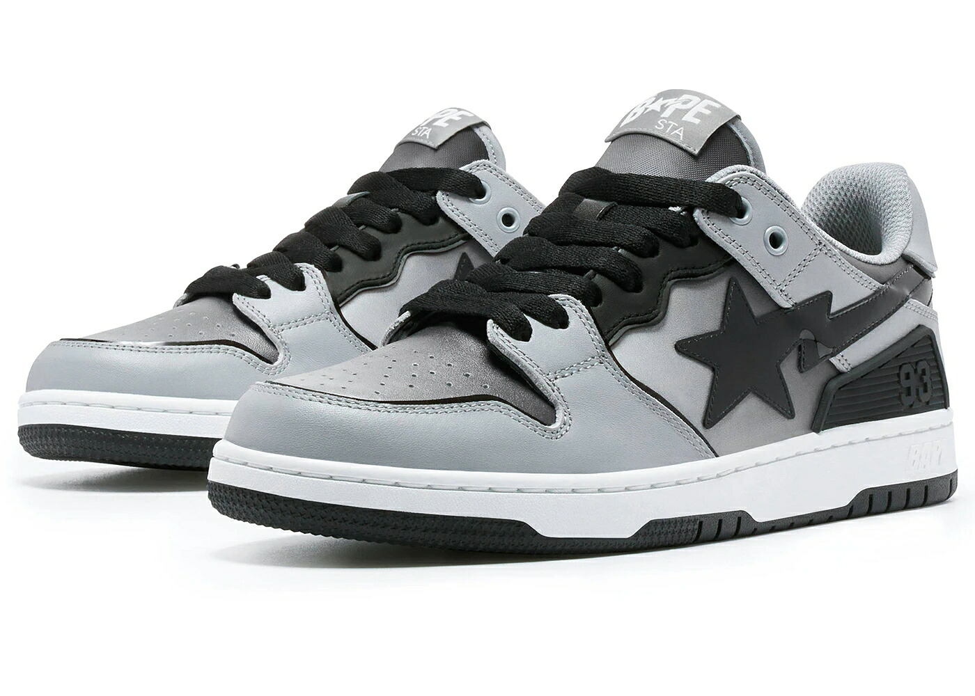 ベイプ 薄墨色 薄墨色 黒いこと 黒いこと 白いこと 白いこと スニーカー メンズ BAPE A BATHING APE SK8 STA GREY GRADATION / GREY BLACK WHITE