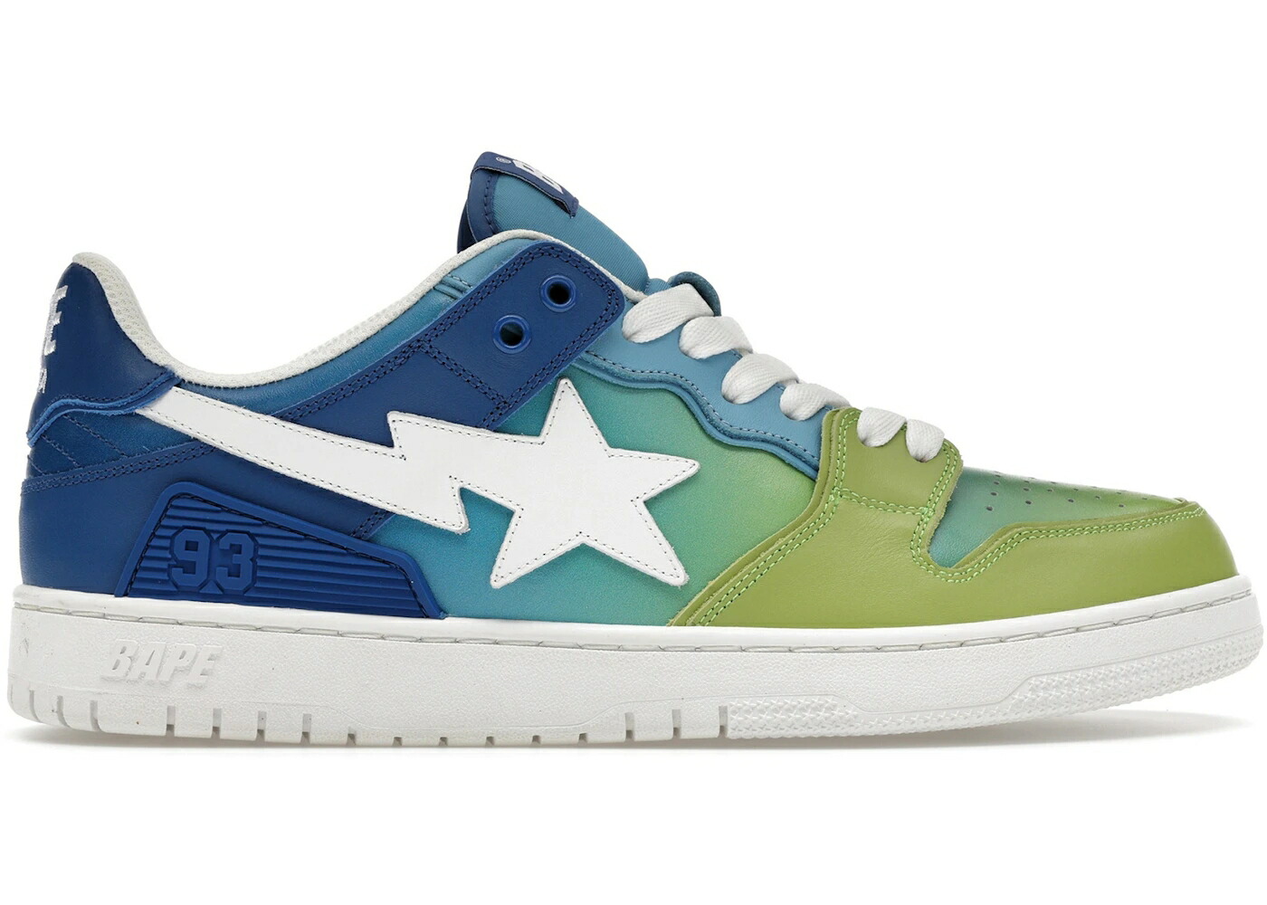 ベイプ 青色 ブルー 緑 グリーン スニーカー メンズ BAPE A BATHING APE SK8 STA BLUE GRADIENT / BLUE GREEN