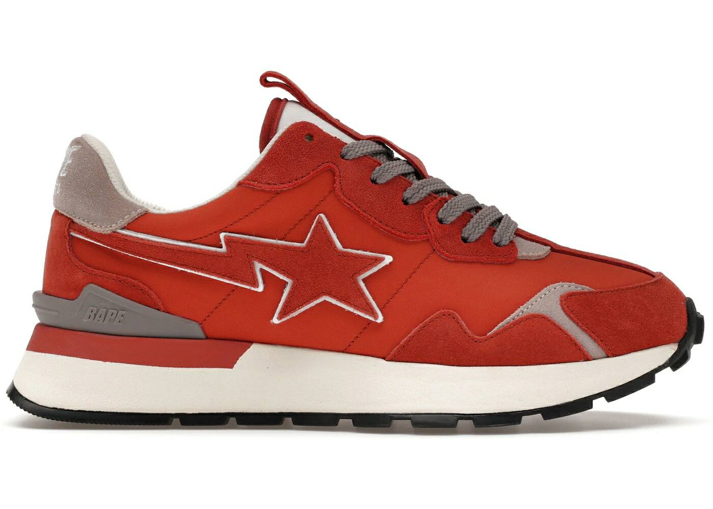 ベイプ エクスプレス 橙 オレンジ 灰色 グレー 白色 ホワイト スニーカー メンズ BAPE A BATHING APE ROADSTA EXPRESS ORANGE / ORANGE GREY WHITE