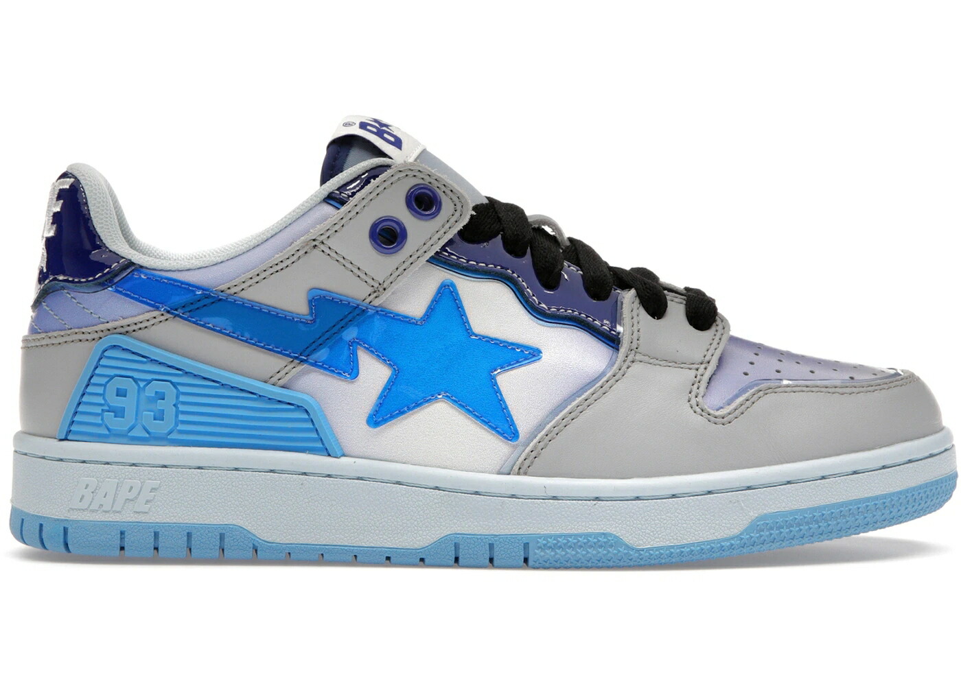 ベイプ 青色 ブルー 白色 ホワイト 灰色 グレー スニーカー メンズ BAPE A BATHING APE SK8 STA BLUE WHITE / BLUE ROYAL GREY