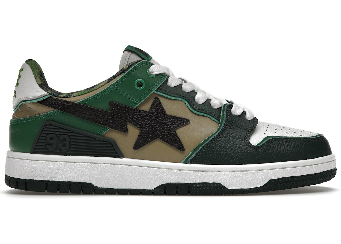 ベイプ 家鴨柄 緑 緑であること 赤銅色 赤銅色 白いこと 白いこと スニーカー メンズ BAPE A BATHING APE SK8 STA ABC CAMO GREEN (2022) / GREEN BROWN WHITE