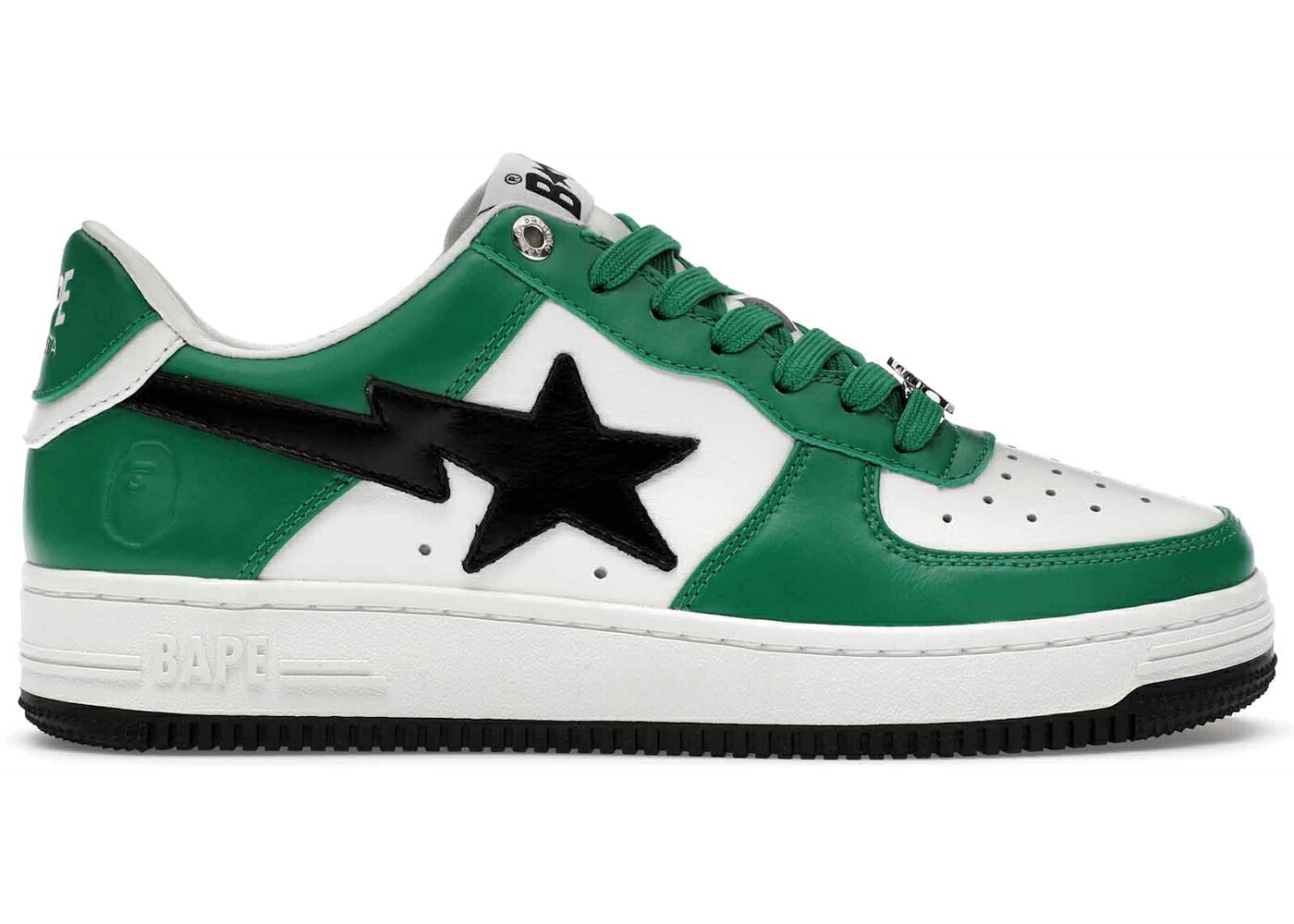 ベイプ 白いこと 白いこと 緑 緑であること 黒いこと 黒いこと #3 スニーカー メンズ BAPE A BATHING APE STA M2 WHITE GREEN BLACK / WHITE GREEN BLACK