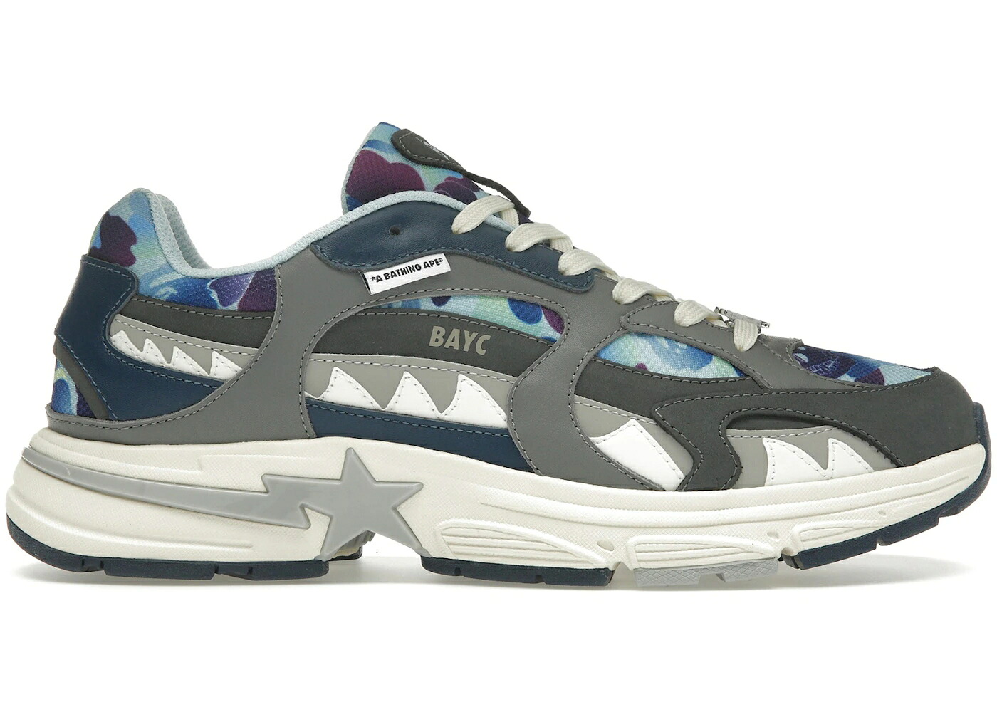 ベイプ シャーク ヨット クラブ 青色 ブルー スニーカー メンズ BAPE A BATHING APE SHARK STA BORED YACHT CLUB BLUE /|スニケス