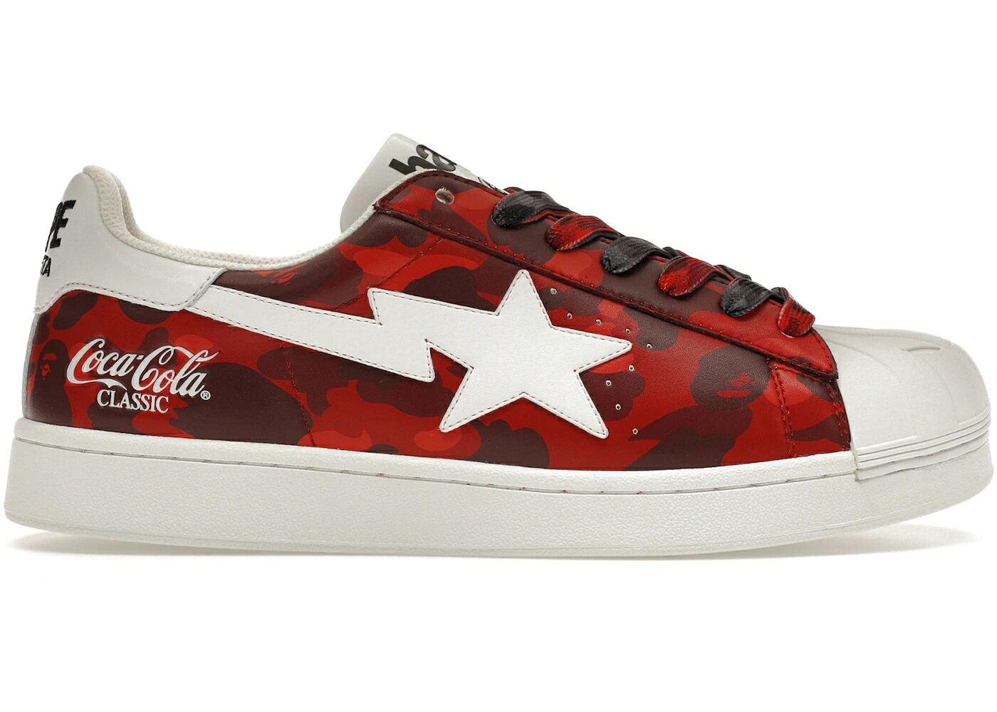 ベイプ 赤 赤いこと 黒いこと 黒いこと スニーカー メンズ BAPE A BATHING APE SKULL STA COCA COLA / MULTI RED BLACK