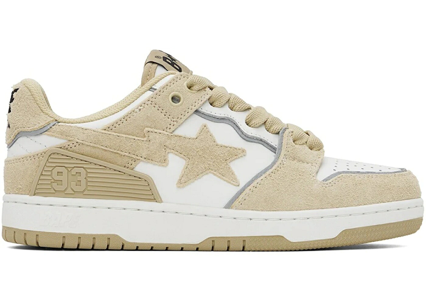 ベイプ ベージュ スエードクロス スウェード 白いこと 白いこと スニーカー メンズ BAPE A BATHING APE SK8 STA BEIGE SUEDE / BEIGE WHITE