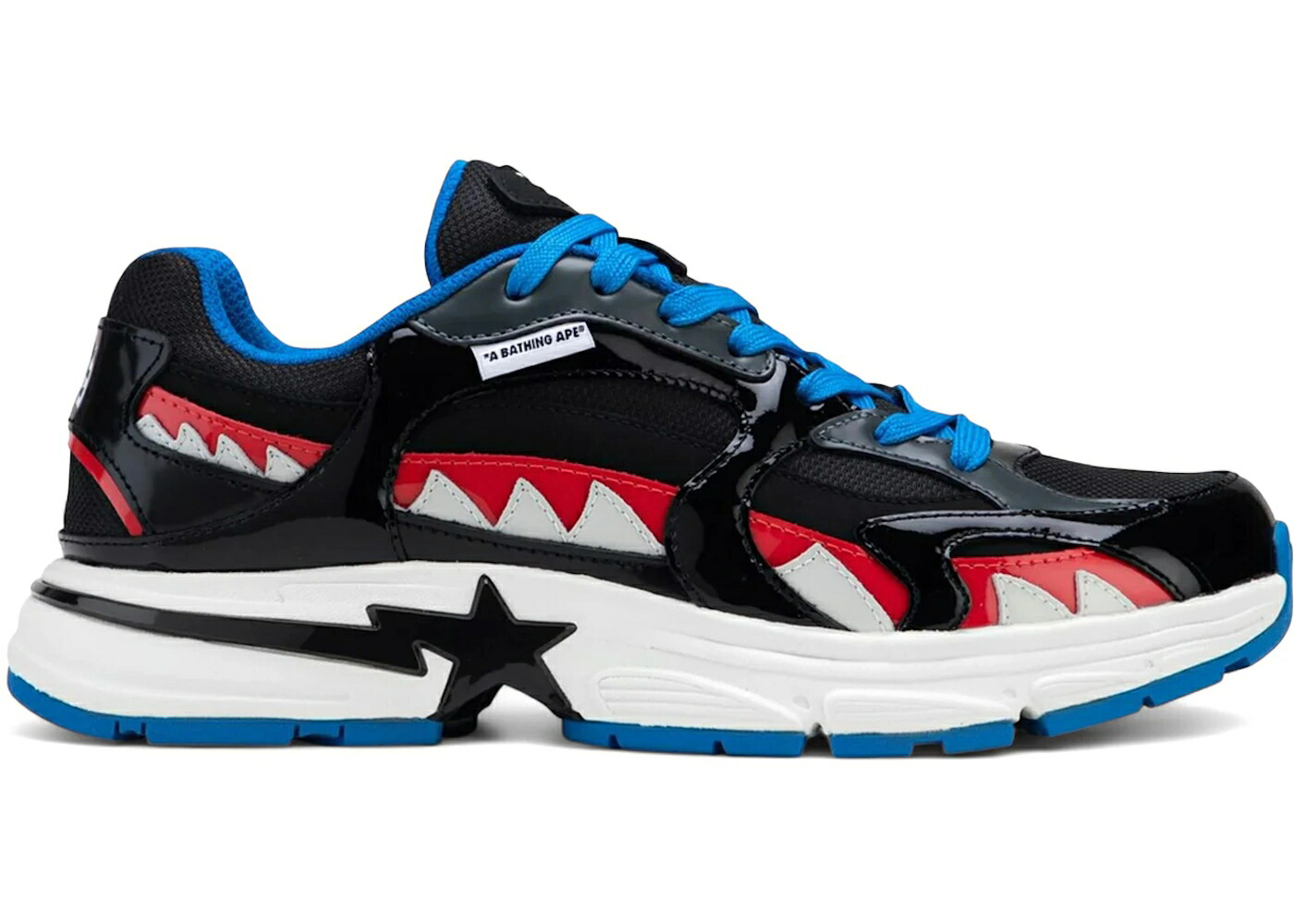 ベイプ シャーク 黒色 ブラック #3 スニーカー メンズ BAPE A BATHING APE SHARK STA BLACK /
