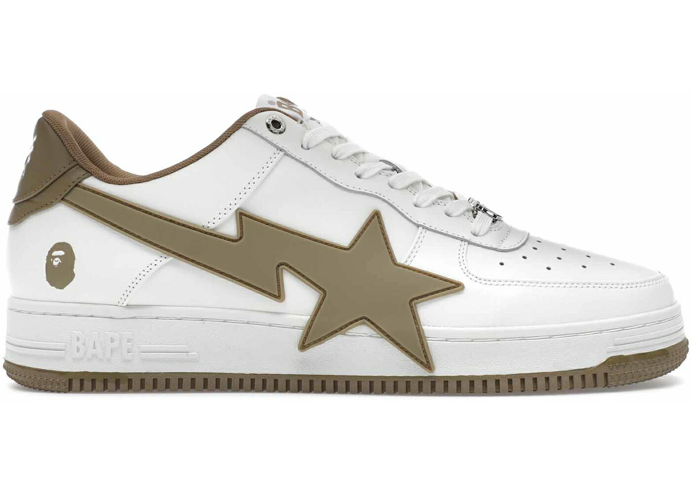 ベイプ 白いこと 白いこと ベージュ #2 スニーカー メンズ BAPE A BATHING APE STA os WHITE BEIGE / WHITE BEIGE