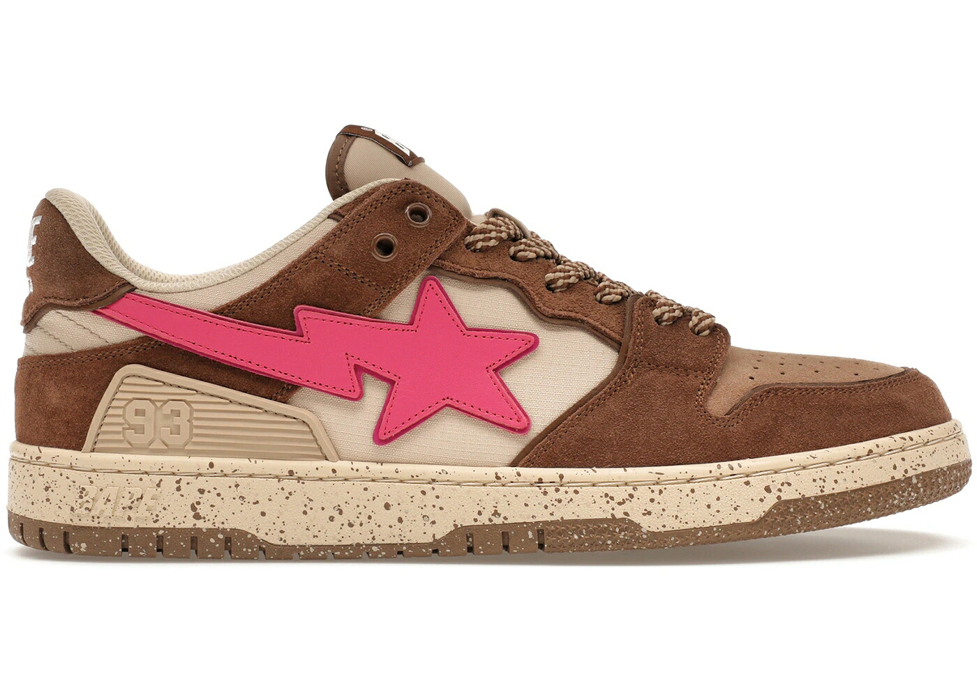 ベイプ 赤銅色 赤銅色 サクラ色 ベージュ #6 スニーカー メンズ BAPE A BATHING APE SK8 STA BROWN PINK / BROWN BEIGE PINK
