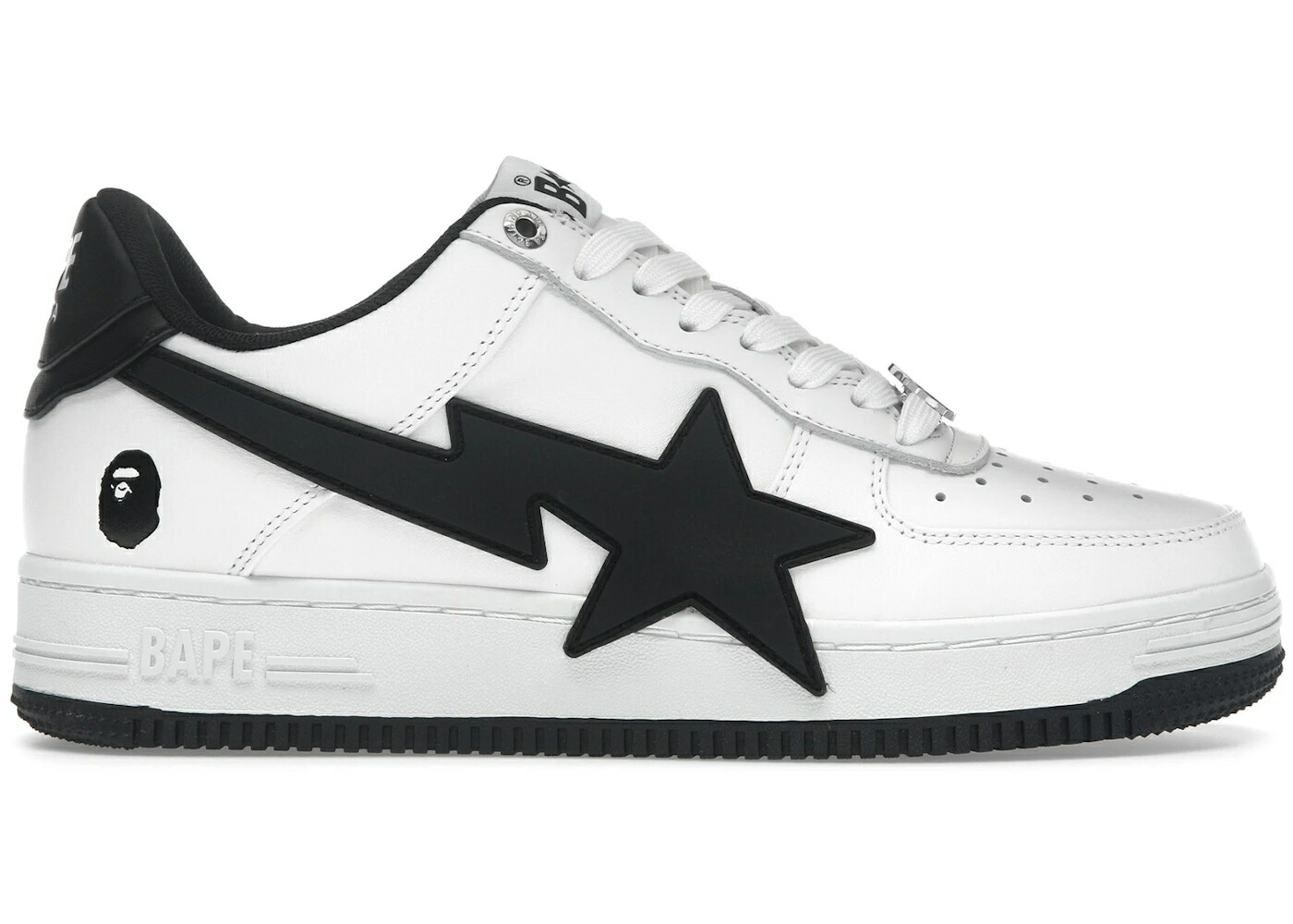 ベイプ 白色 ホワイト 黒色 ブラック #2 スニーカー メンズ BAPE A BATHING APE STA OS WHITE BLACK / WHITE BLACK 61,050円