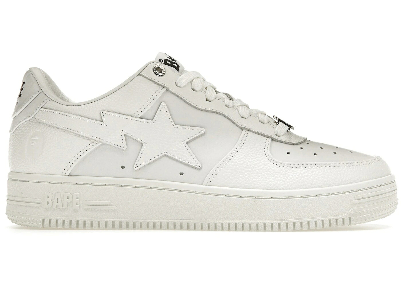 ベイプ 白色 ホワイト 黒色 ブラック スニーカー メンズ BAPE A BATHING APE STA TRIPLE WHITE / WHITE WHITE BLACK