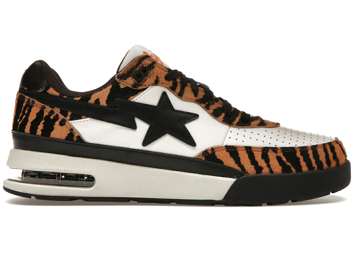 ベイプ 白色 ホワイト 黒色 ブラック スニーカー メンズ BAPE A BATHING APE ROAD STA YEAR OF THE TIGER / TIGER OFF WHITE BLACK