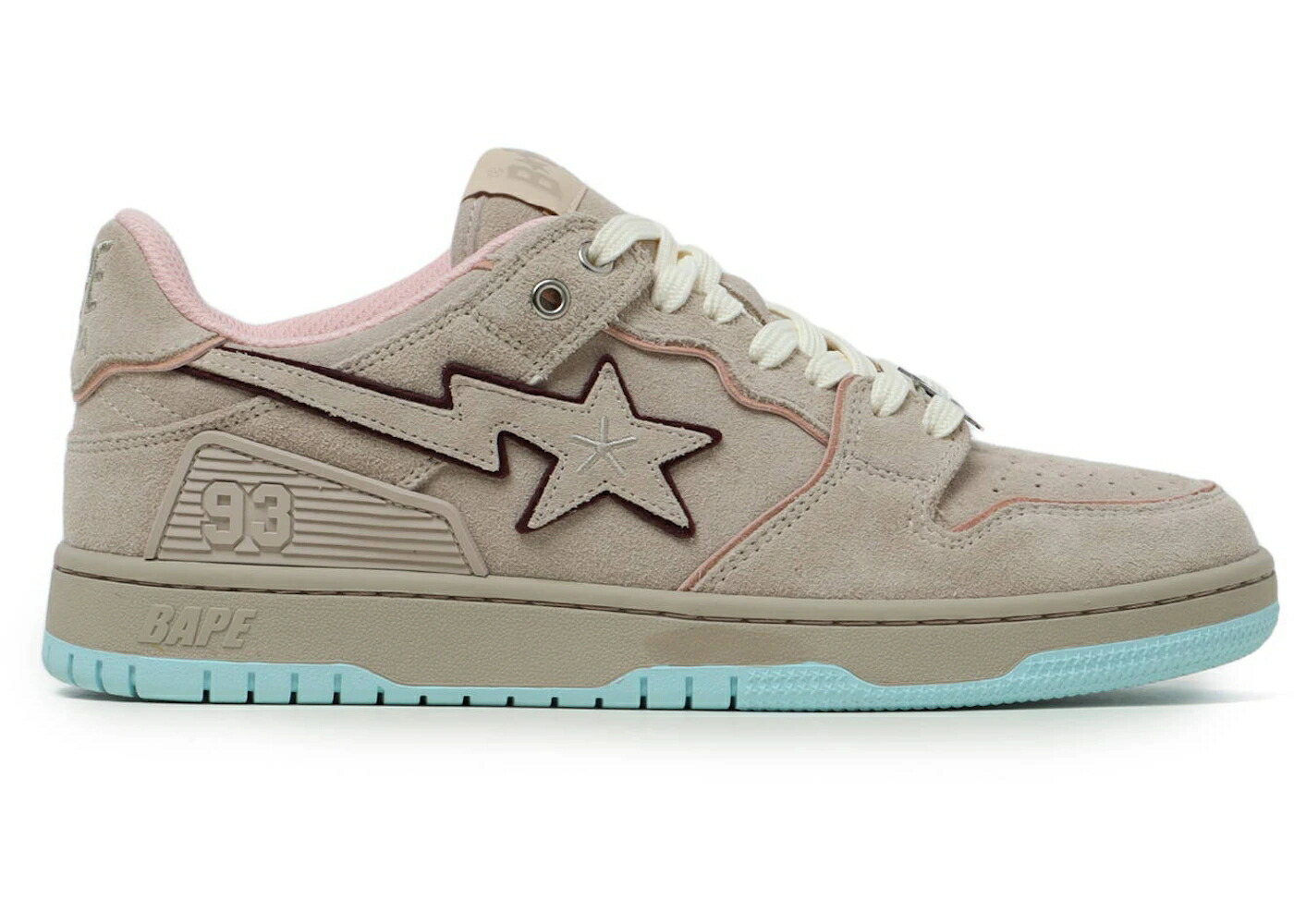 ベイプ 砂色 真砂 サクラ色 青味 青み WOMEN\u0027S スニーカー レディース BAPE A BATHING APE SK8 STA BAPY SAND WASH (WOMEN\u0027S) / SAND WASH PINK BLUE