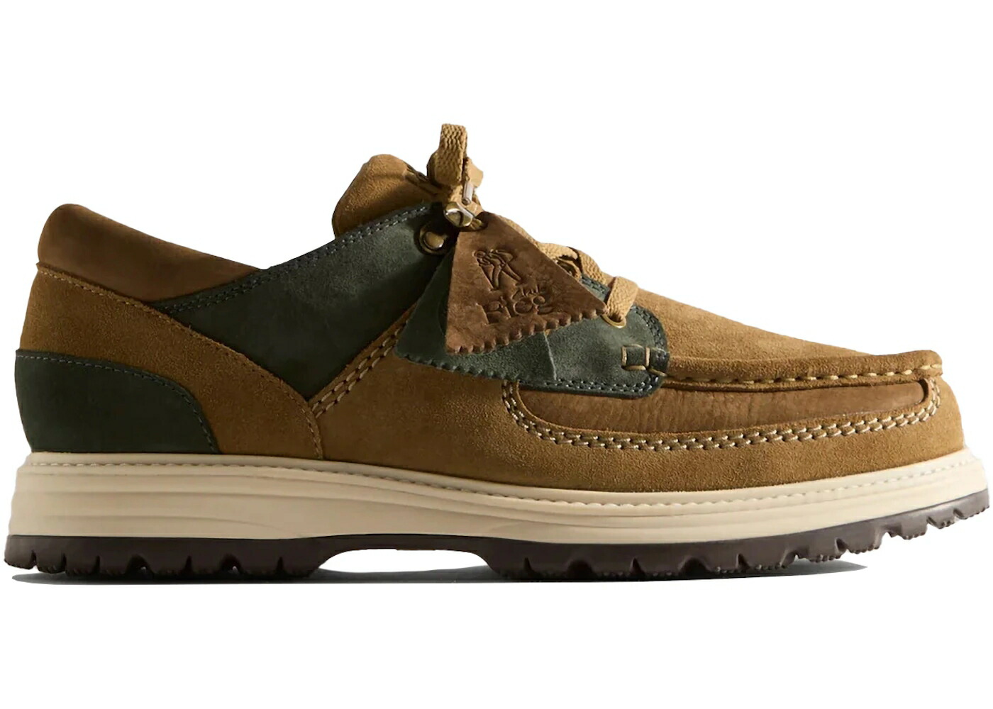 クラークス オリジナルス ストリート 茶色 ブラウン 緑 グリーン スニーカー メンズ CLARKS ORIGINALS SUNDERLAND RONNIE FIEG 8TH STREET BROWN GREEN / BROWN GREEN