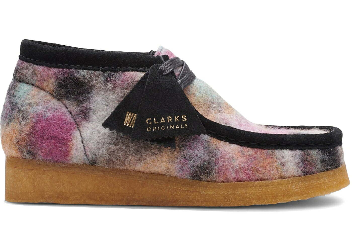 クラークス オリジナルス ブーツ 黒いこと 黒いこと WOMEN\u0027S スニーカー レディース CLARKS ORIGINALS WALLABEE BOOT BLACK WOOL COMBI CANVAS (WOMEN\u0027S) / BLACK WOOL COMBI