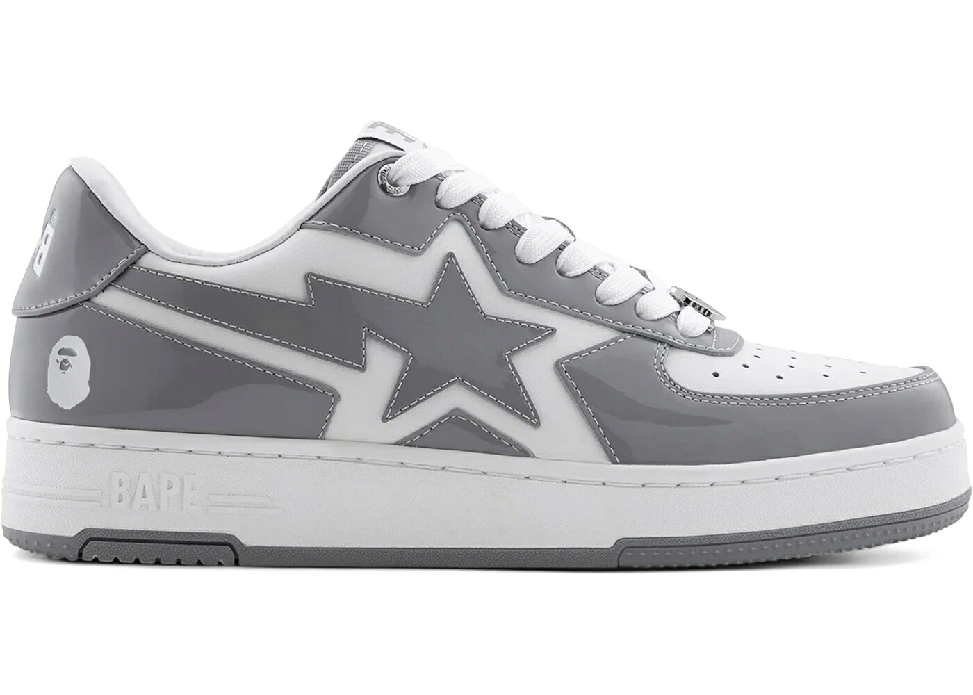 ベイプ アイコン 灰色 グレー グレイ #1 スニーカー メンズ BAPE A BATHING APE STA ICON LOW GRAY /|スニケス
